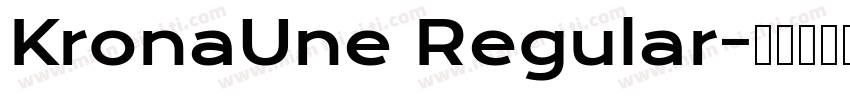 KronaUne Regular字体转换